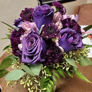 6 Purple Rose Bouquet